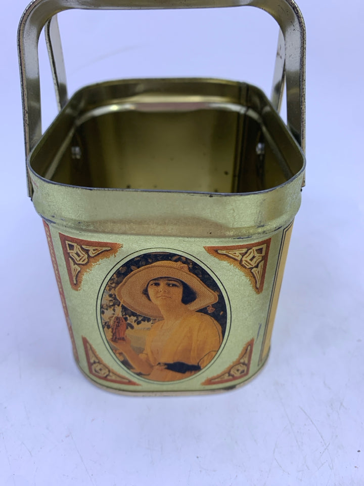 VTG COCA-COLA TIN W/HANDLES.