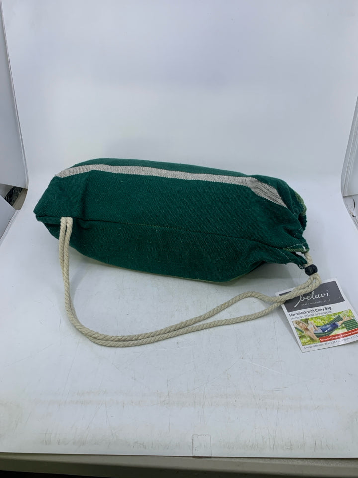 NIP GREEN HAMMOCK W/ CARRYING BAG.