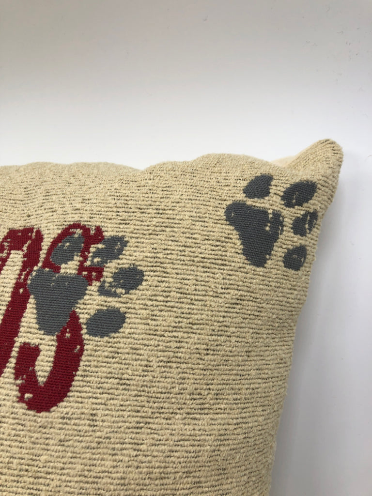 MY KIDS HAVE PAWS PILLOW.
