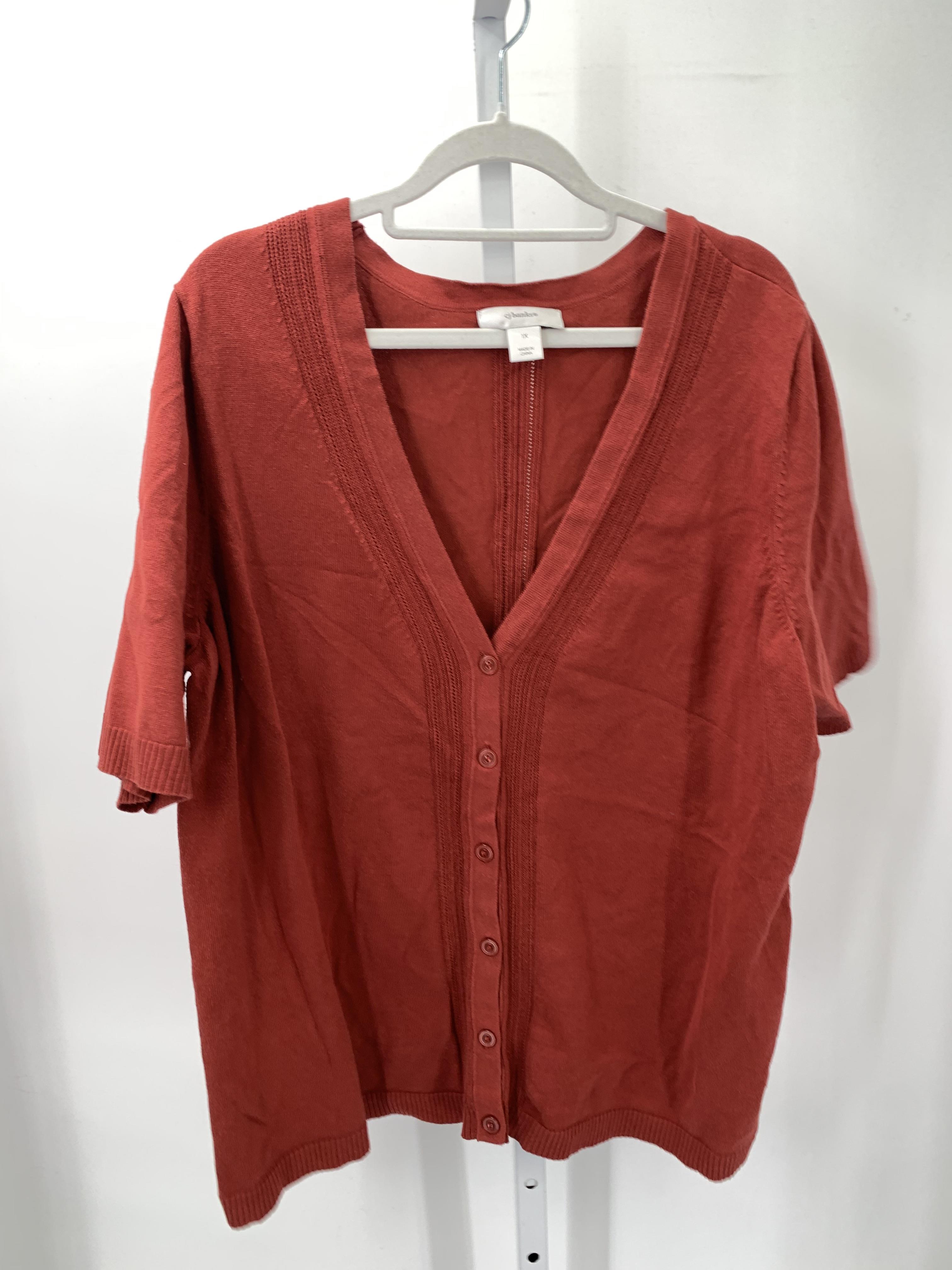 CJ Banks Size 1X Womens Short Slv Sweater