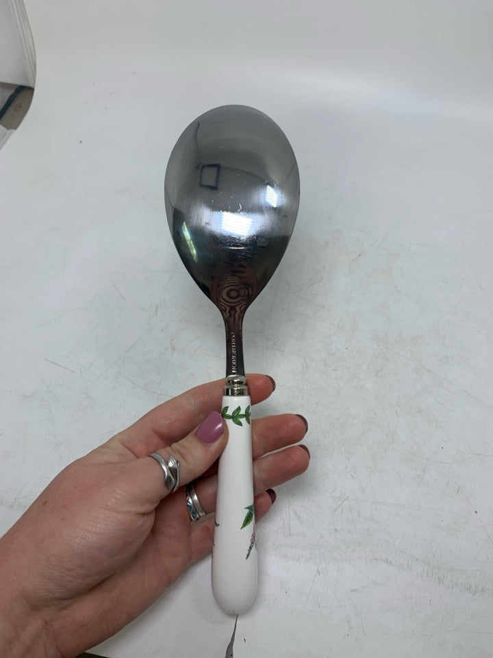 BOTANIC GARDEN PINK FLOWERS SERVING SPOON.