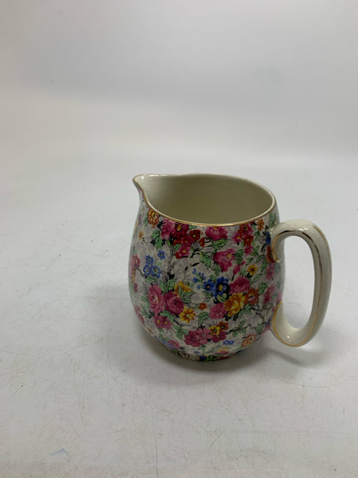 VTG "MARINA" FLORAL CREAMER.