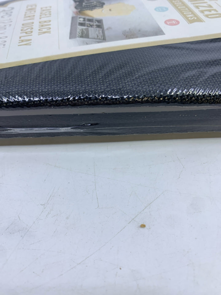 NIP BLACK 3 PC EASEL BACK JEWELRY DISPLAY.