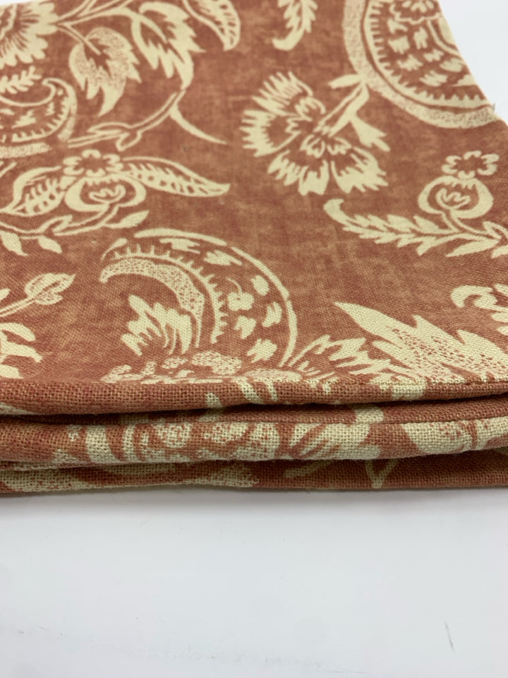 TERRA COTTA PATTERN W/FLORAL PAISLEY.