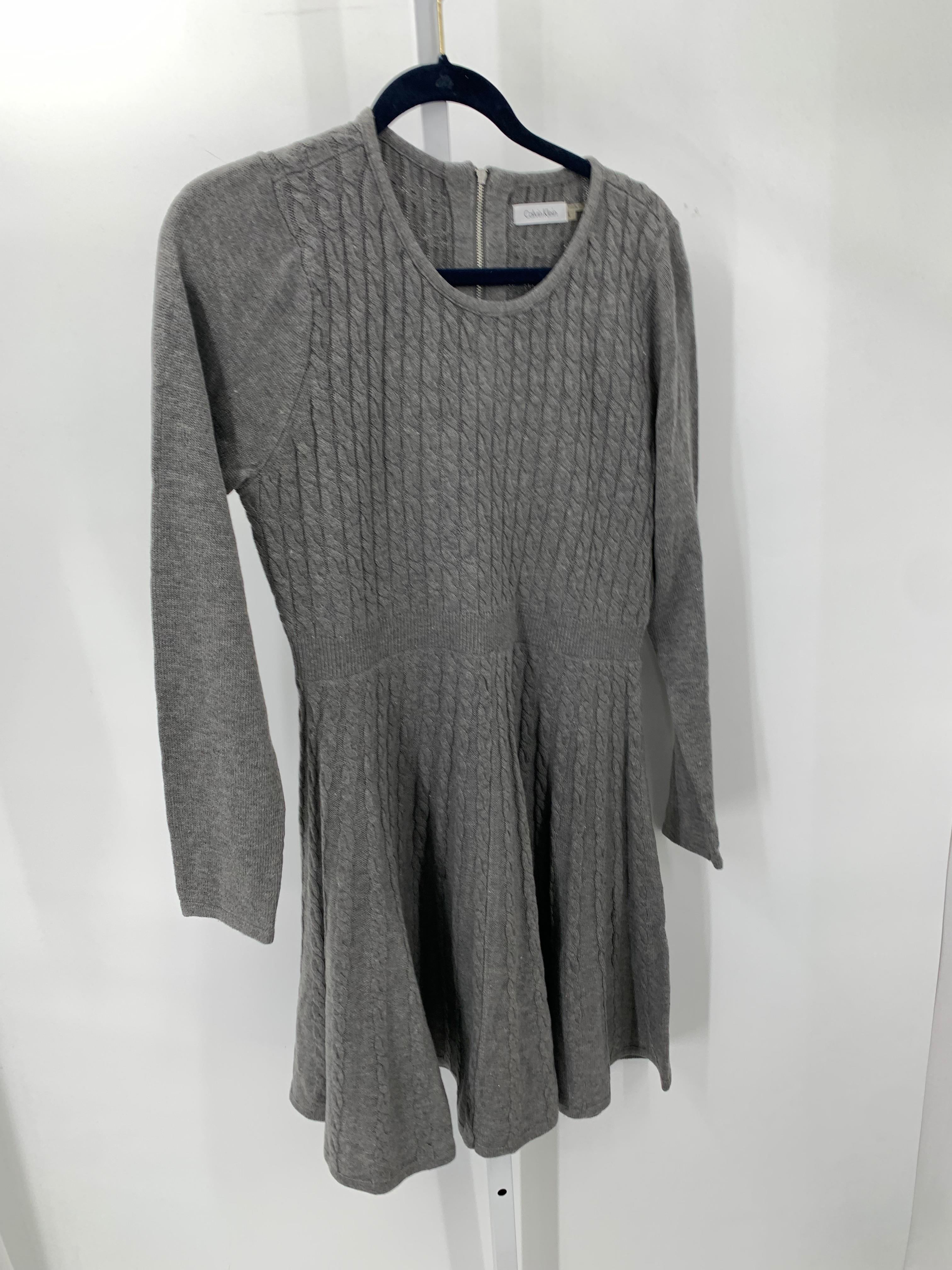 Calvin Klein Size Large Misses Long Sleeve Dress