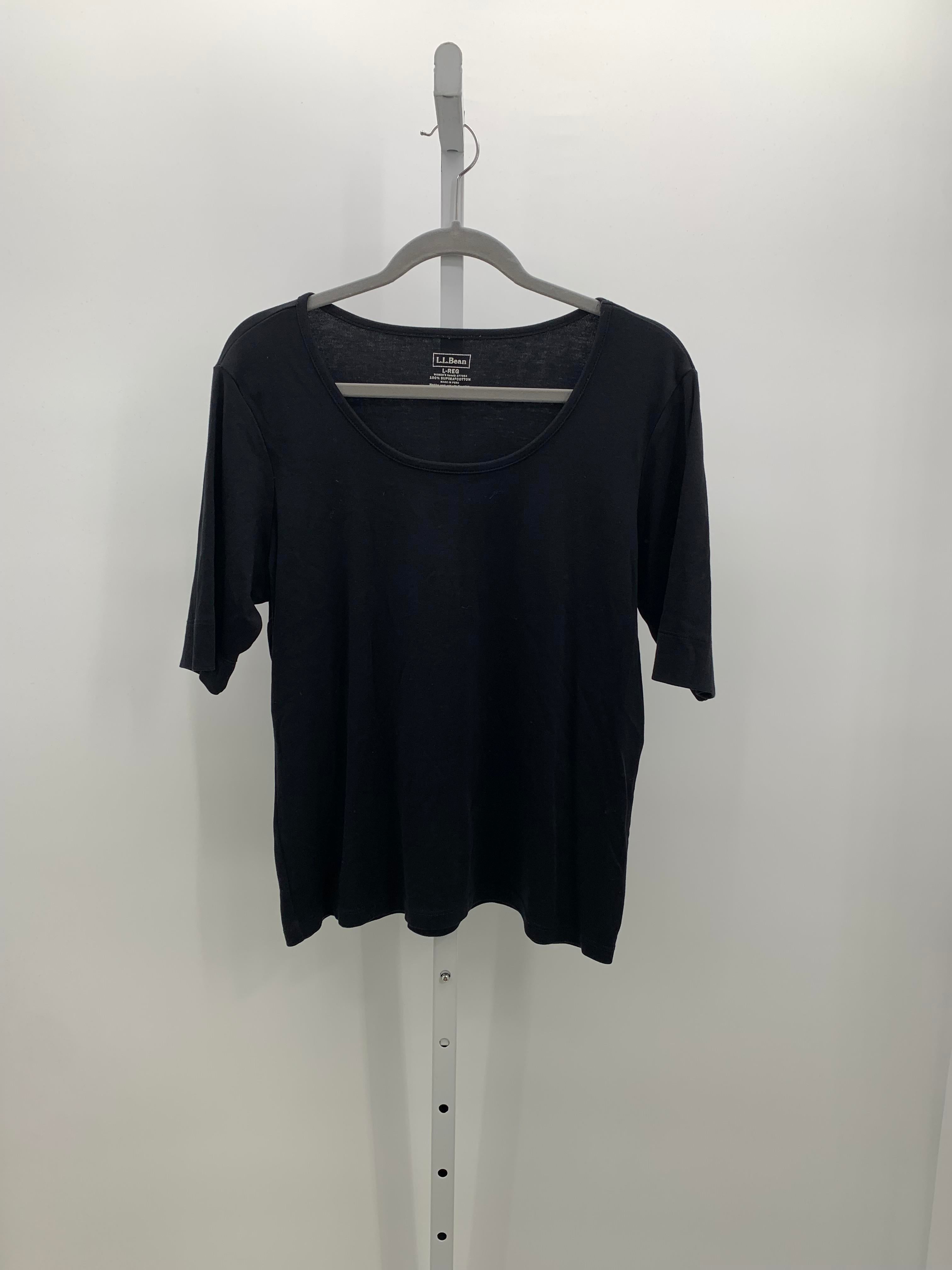LL Bean Size Large Misses Short Sleeve Shirt