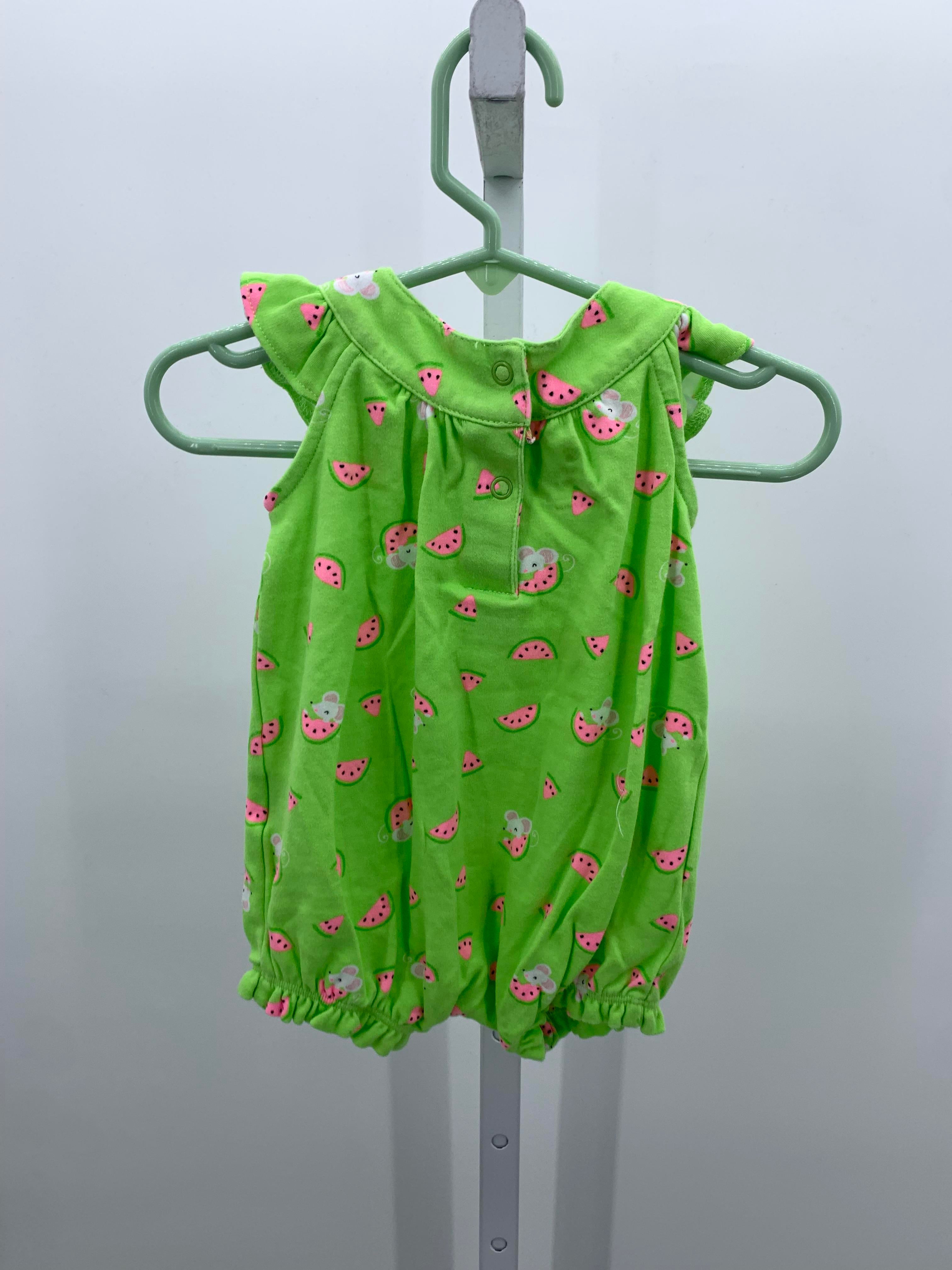 Small Wonders Size 3-6 Months Girls Short Slv. Romper