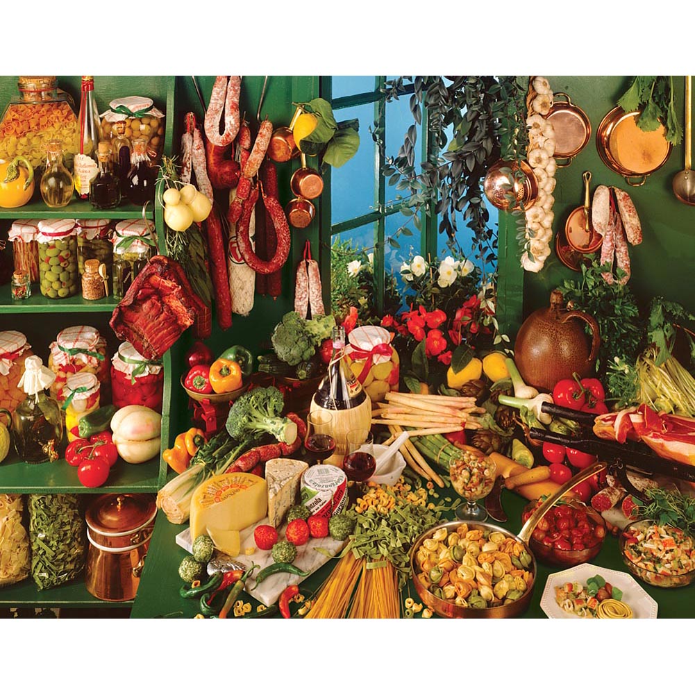 Springbok 500 Piece Italian Kitchen Jigsaw Puzzle for Adults - Made in USA -