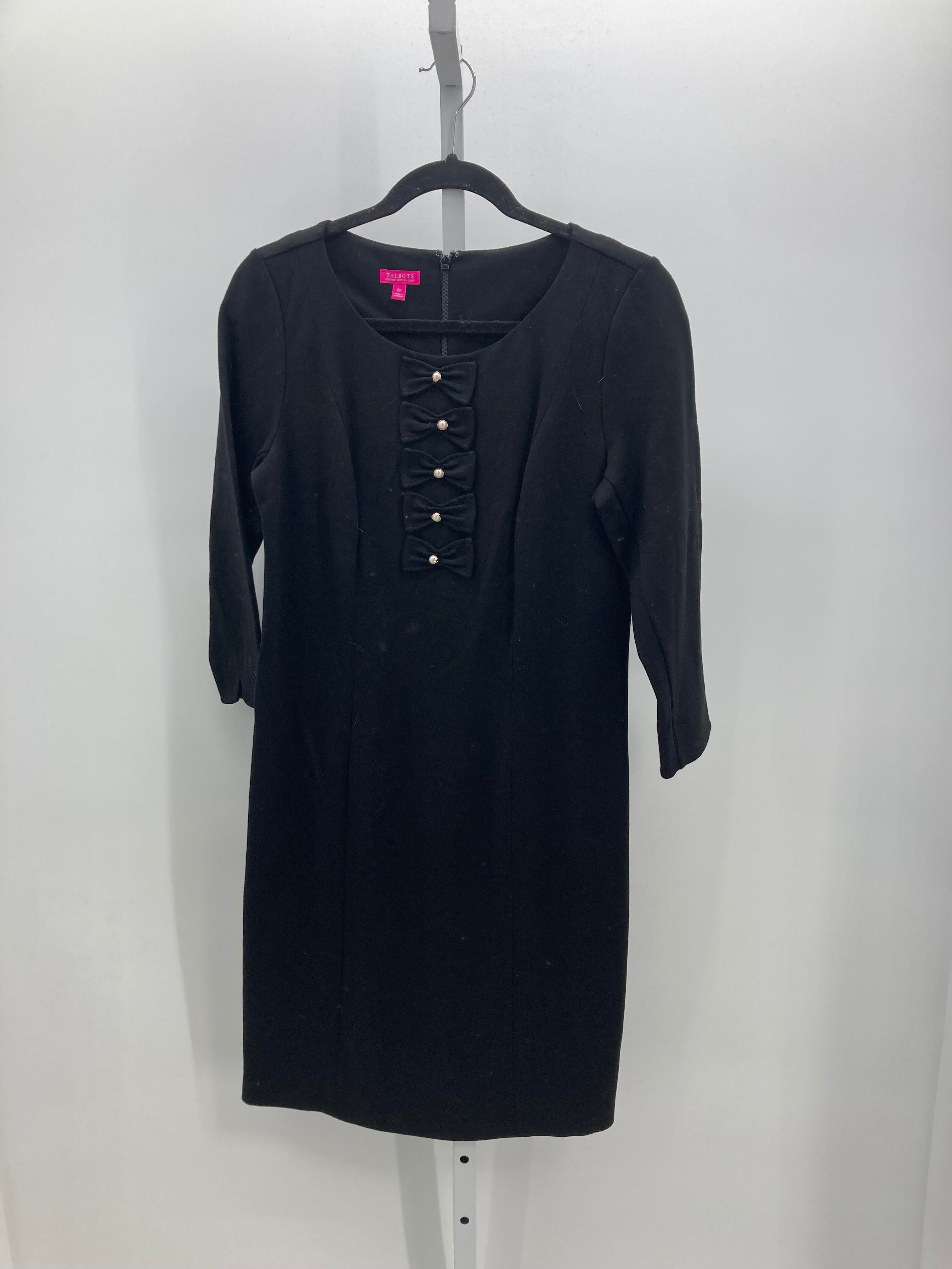 Talbots Size 8 Petite Petite Long Sleeve Dress