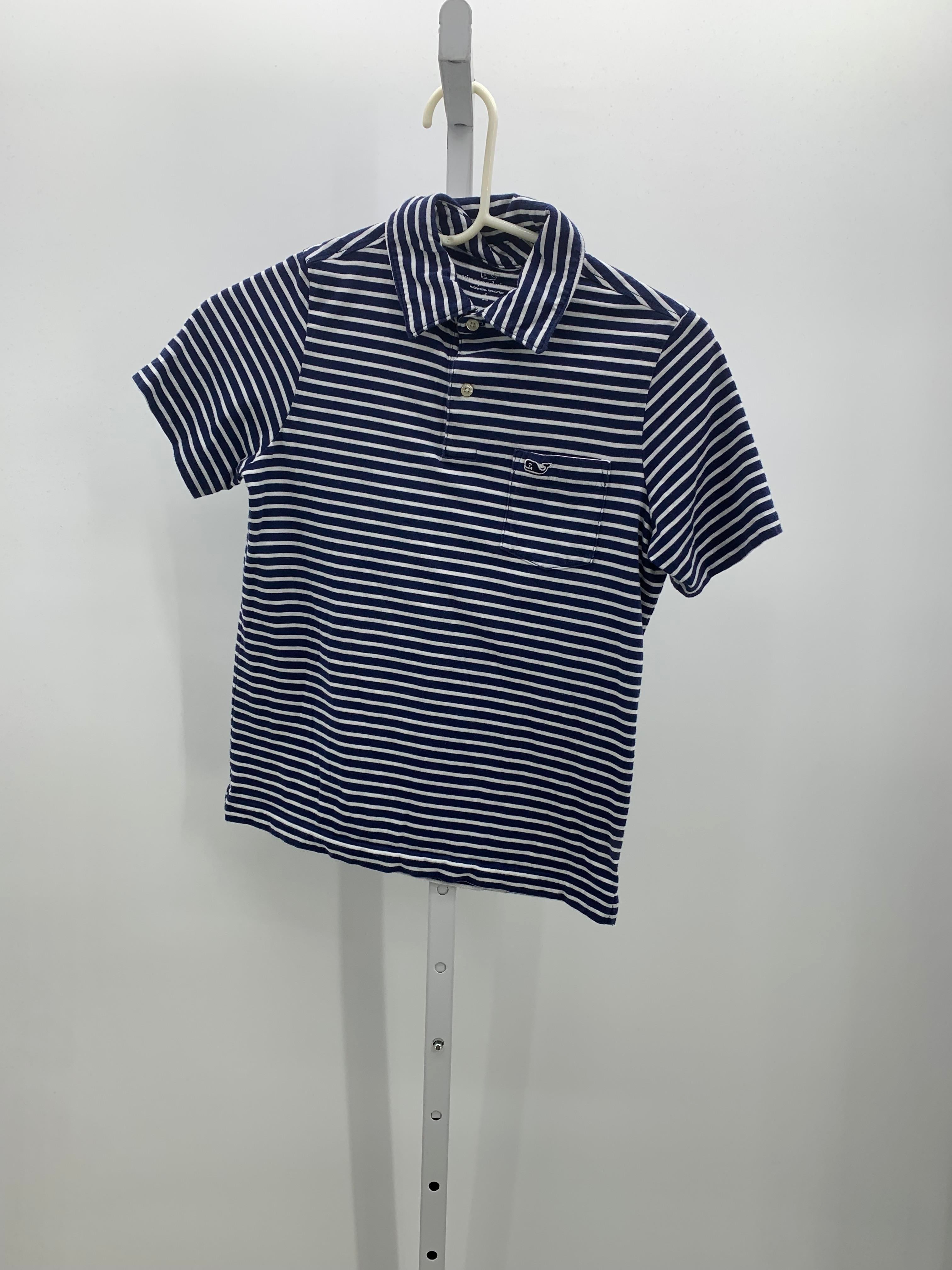 WHITE STRIPE KNIT POLO STYLE