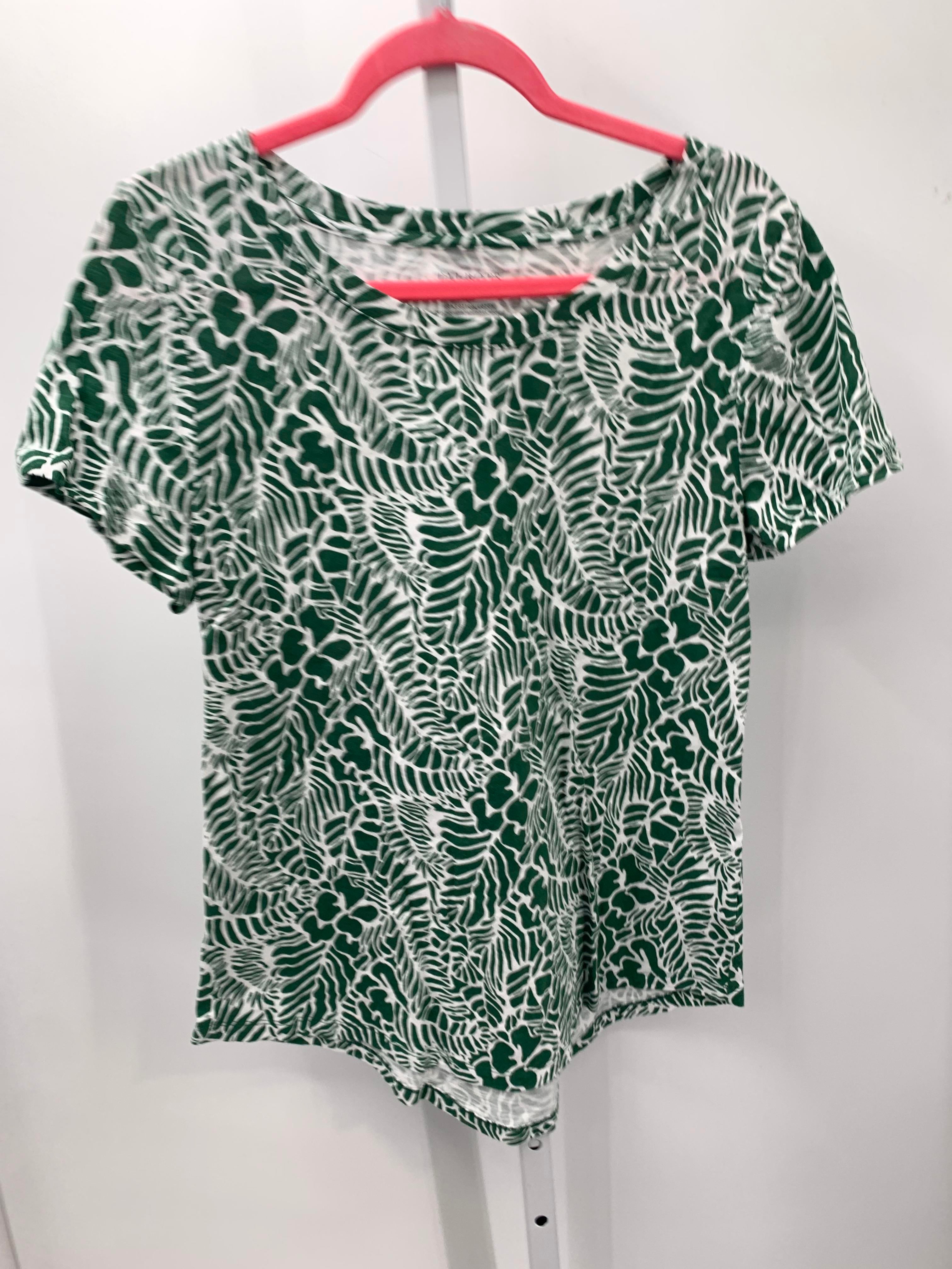 Talbots Size Large Misses Short Sleeve Shirt