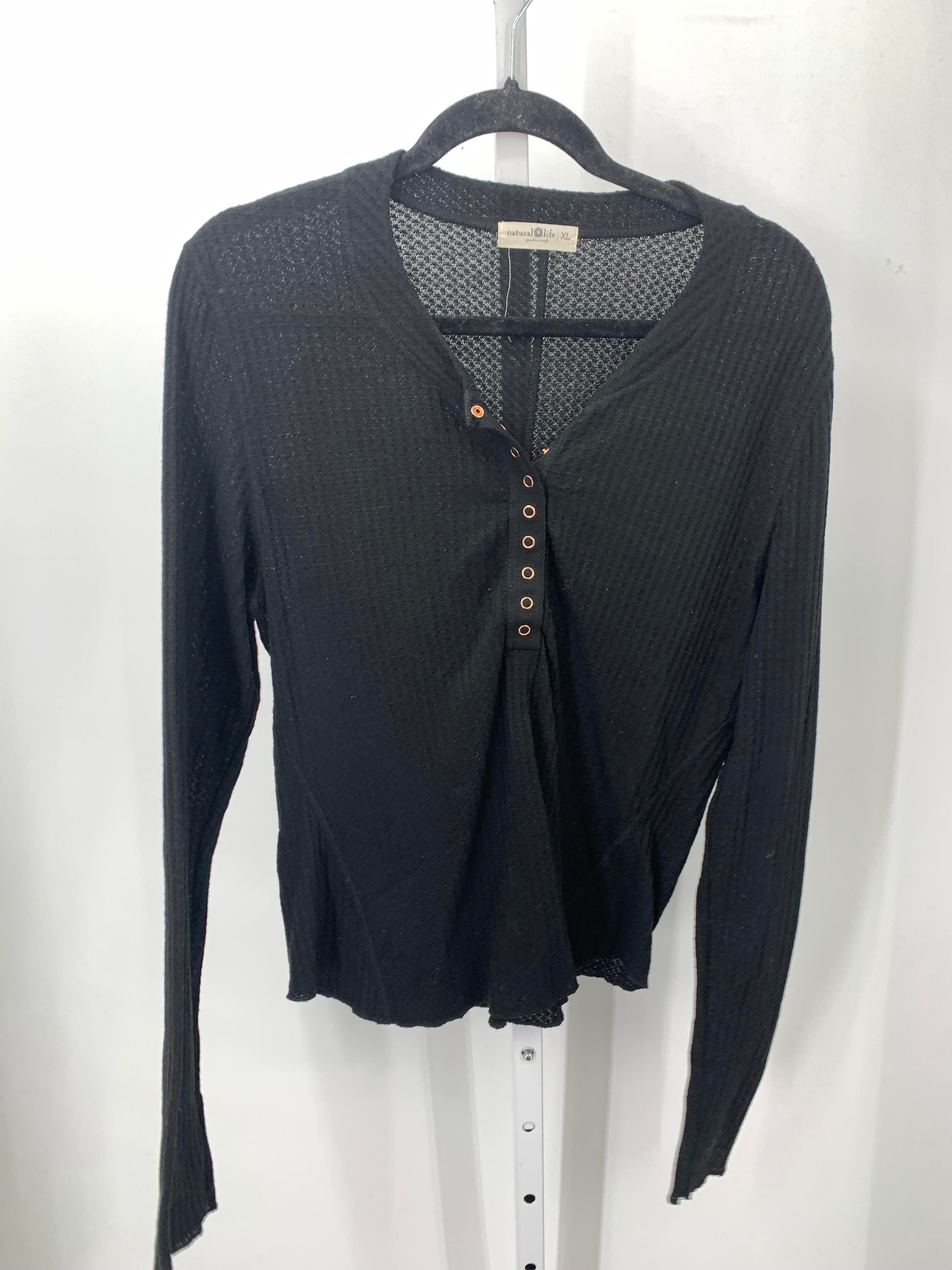 Natural Life Size Extra Large Misses Long Sleeve Shirt