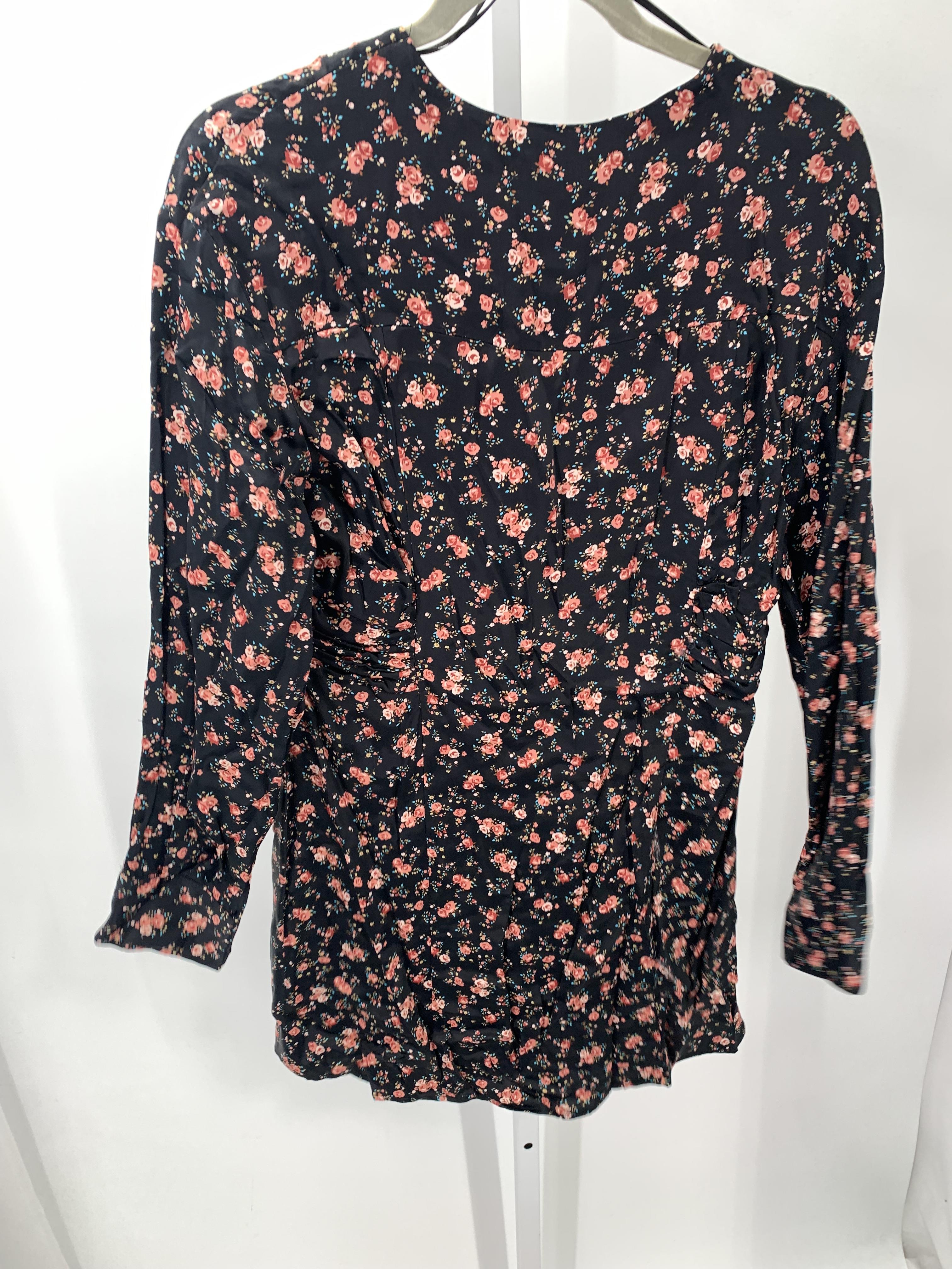 Zara Size Large Misses Long Sleeve Dress