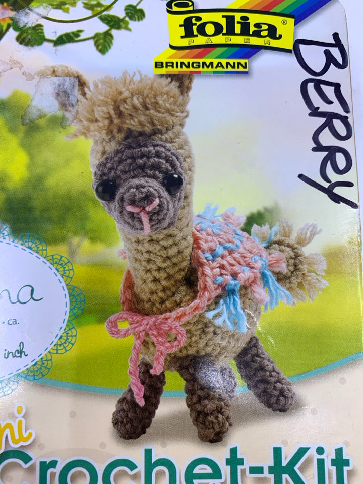 NIB LLAMA CROCHET KIT.