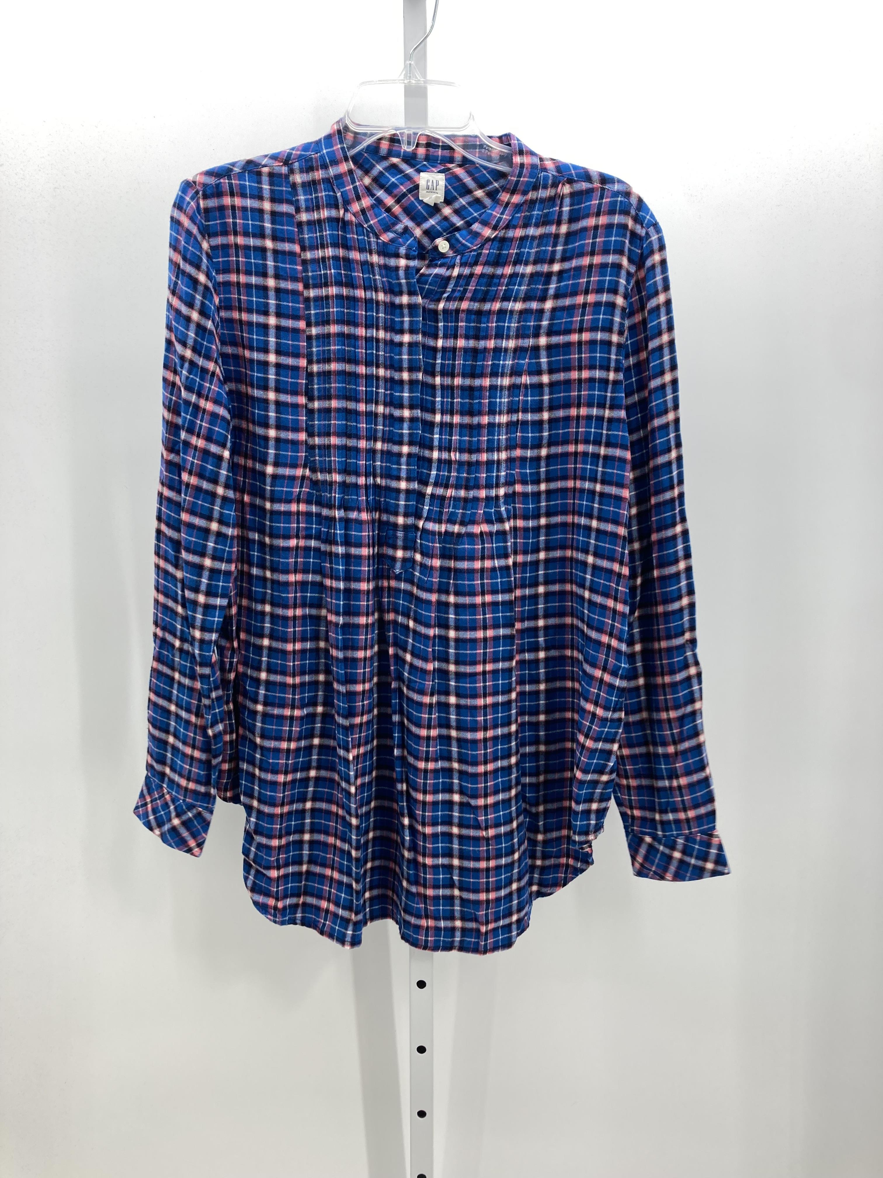 Gap Blue Size Small Maternity Long Sleeve Shirt
