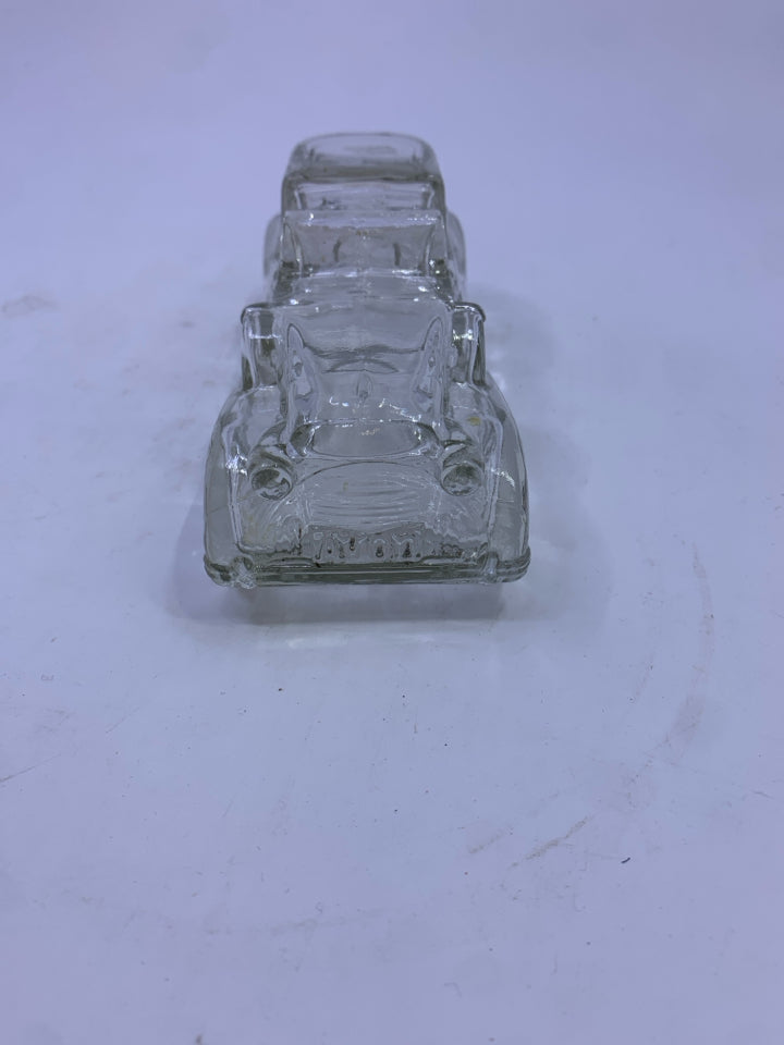VTG CLEAR CAR AVON BOTTLE- EMPTY.