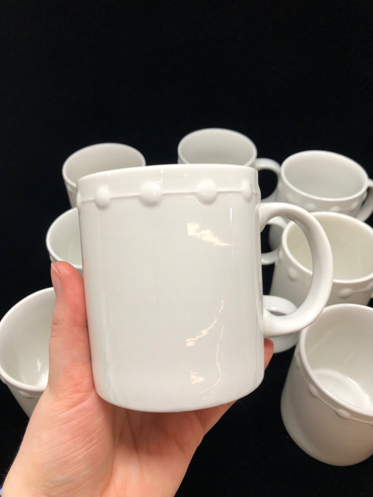 10 "EVENING PEARLS" MUGS.