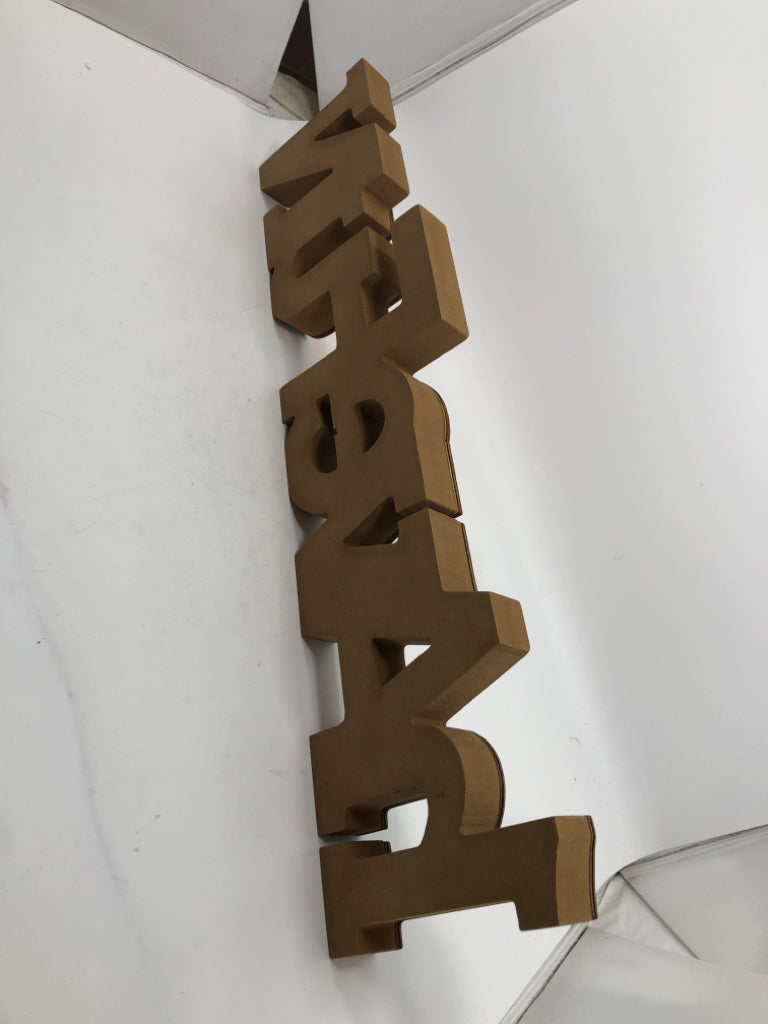 HAVE FUN COLORFUL LETTER BLOCK SIGN.