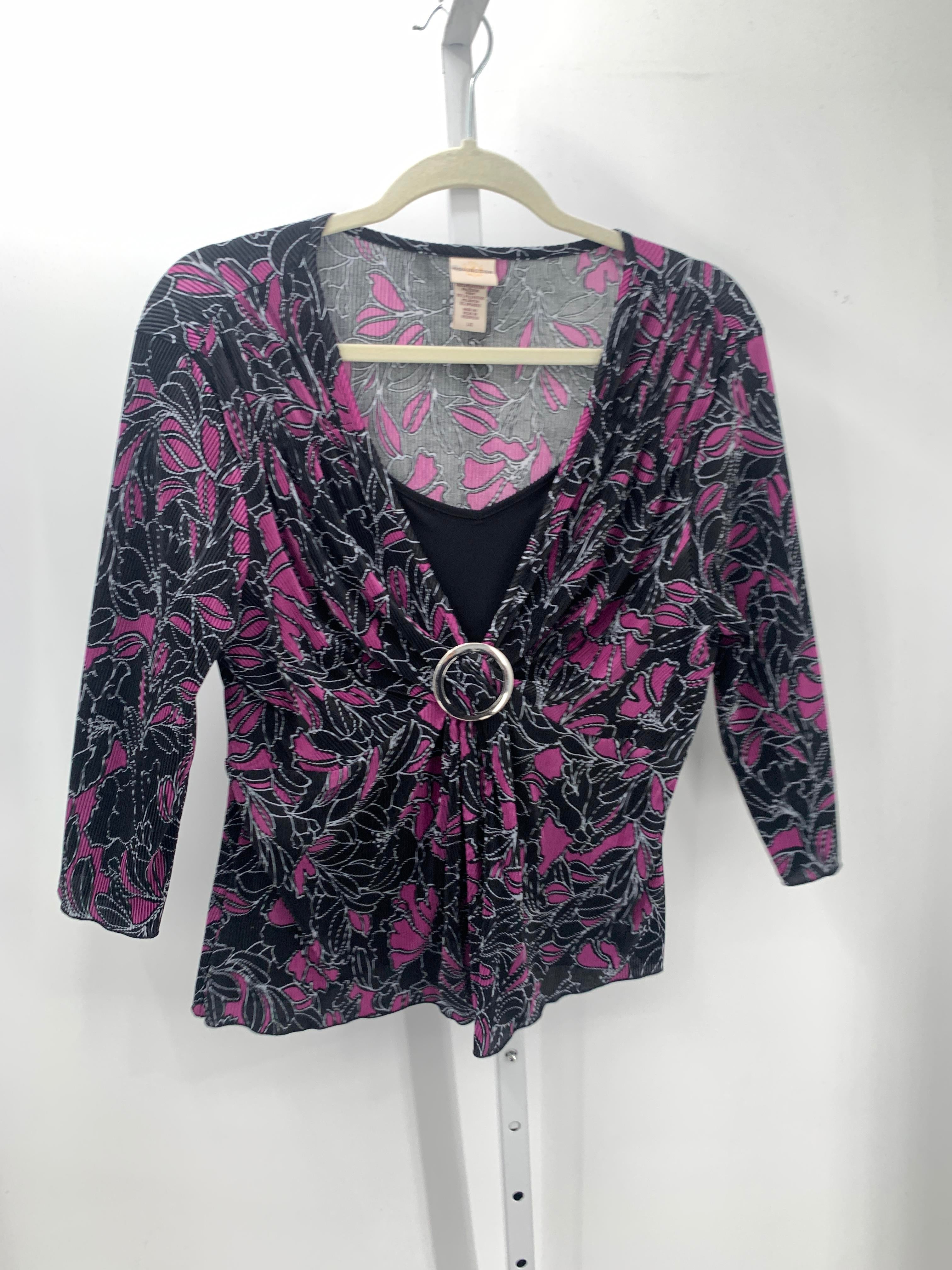 Covington Size Large Misses 3/4 Sleeve Shirt