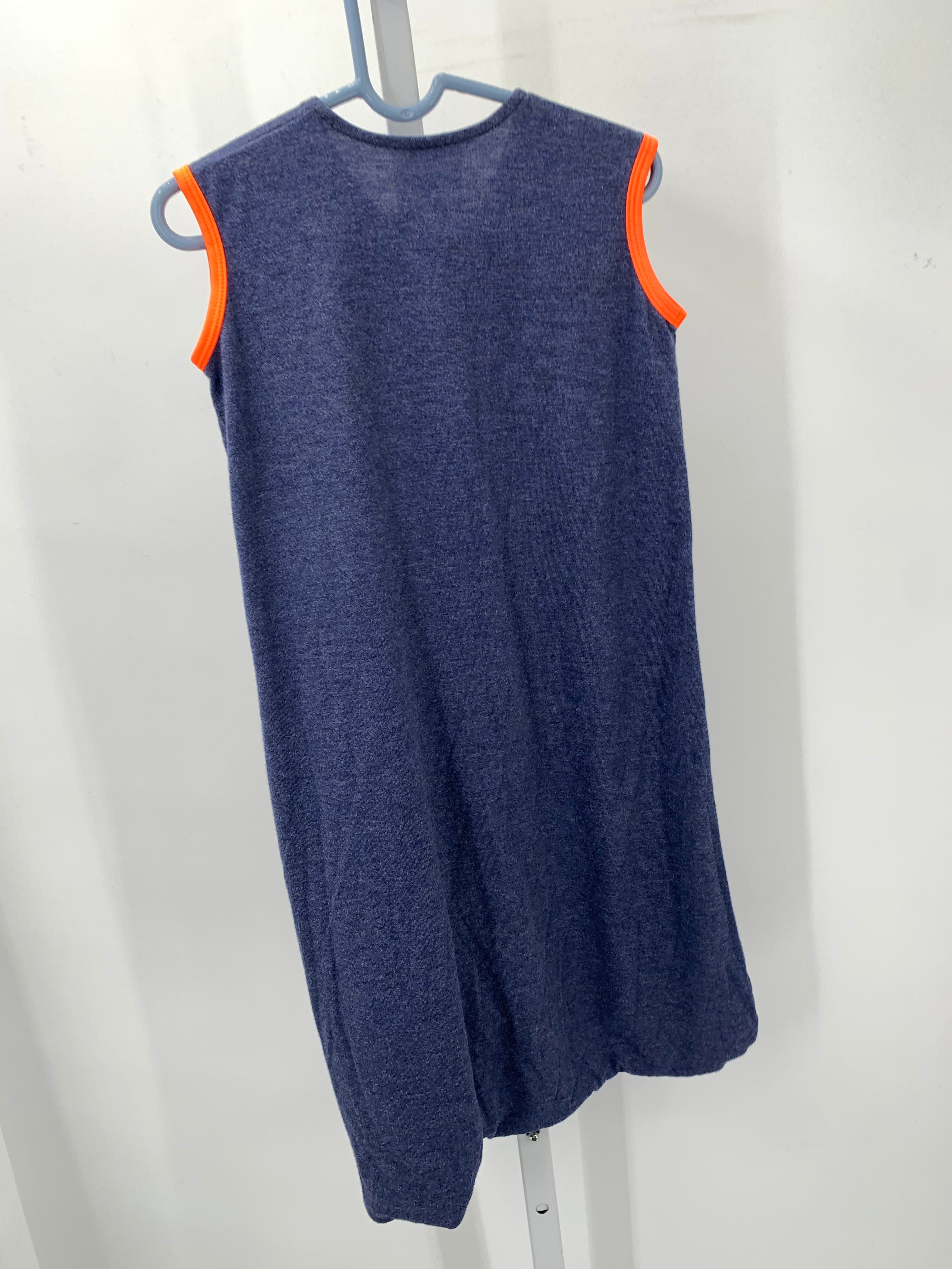 ORANGE TRIM ZIP KNIT