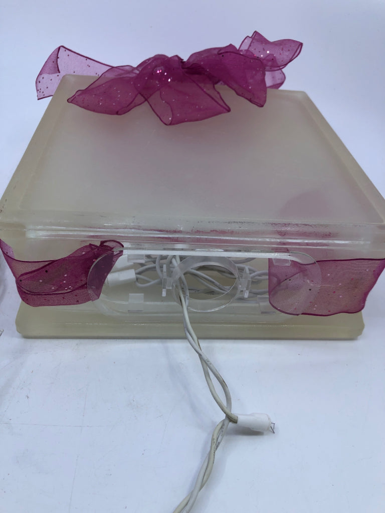 TEACHING LIGHT UP GLASS BLOCK SIGN.