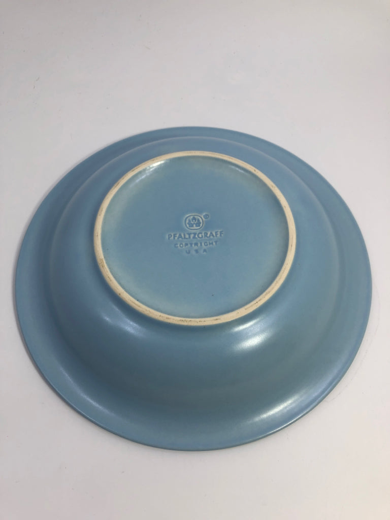 LT BLUE PFALTZGRAFF SERVING BOWL.
