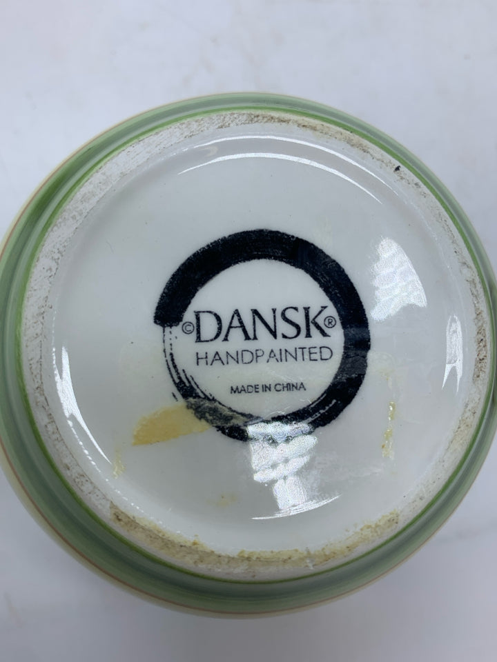 TROPICAL SWIRL DANSK CREAM & SUGAR.