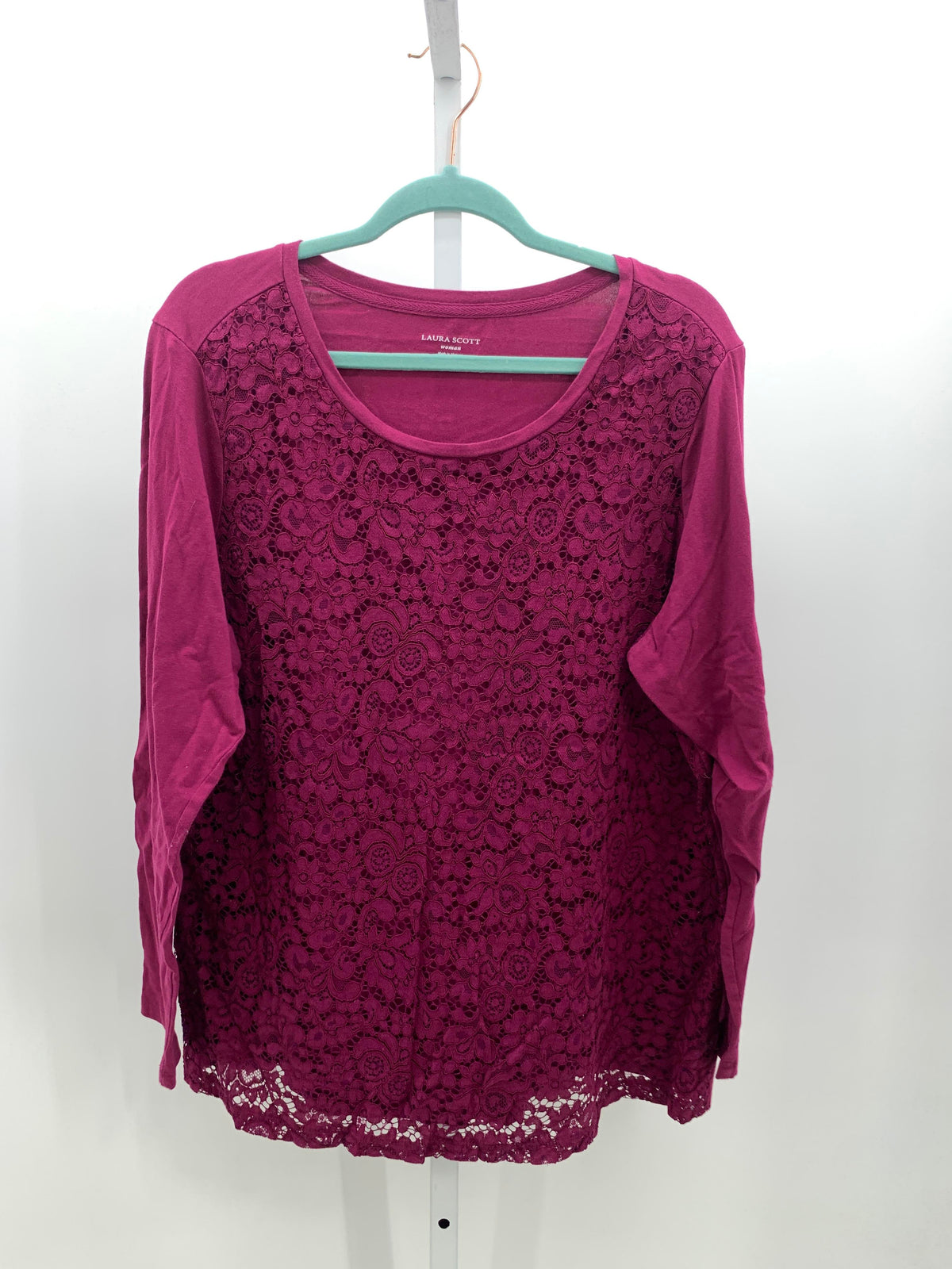 Laura Scott Size 1X Womens Long Sleeve Shirt