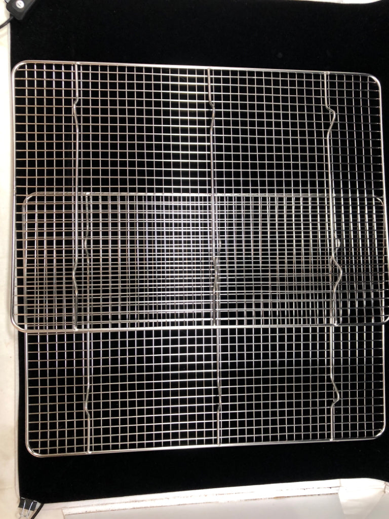 2 METAL COOKING/COOLING RACKS.
