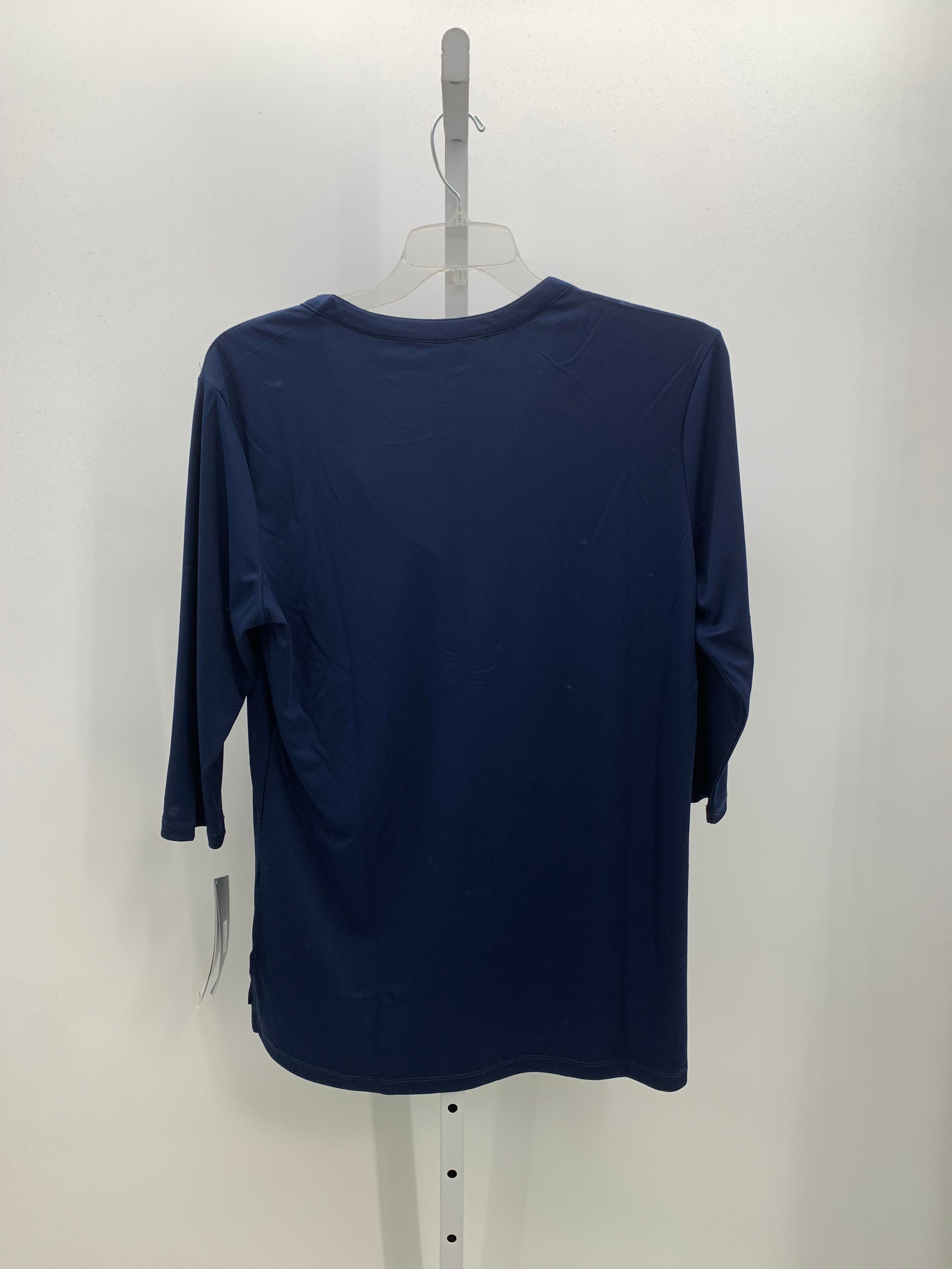 Charles River Size Extra Large Misses 3/4 Sleeve Shirt