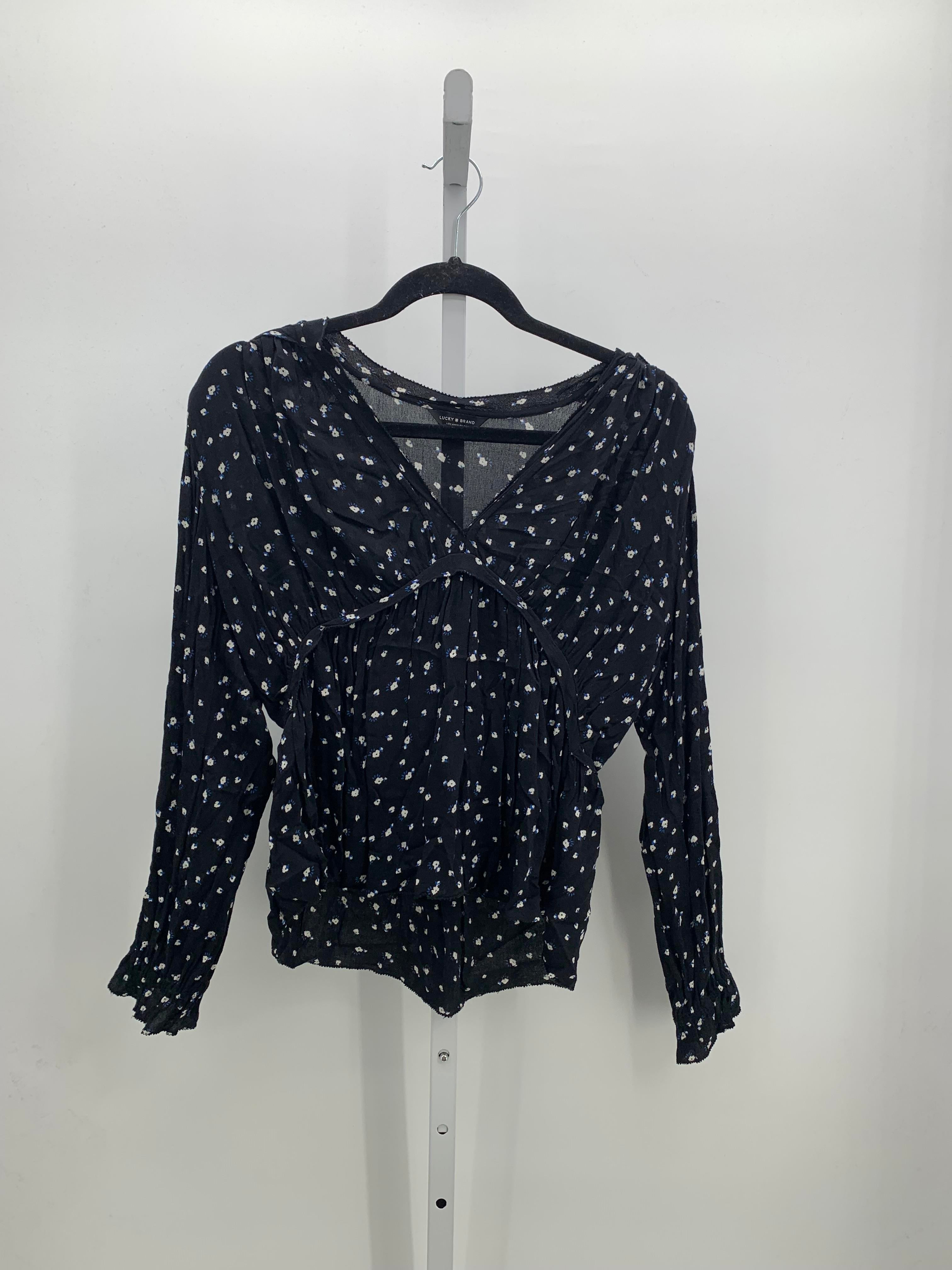 Lucky Brand Size Medium Misses Long Sleeve Shirt