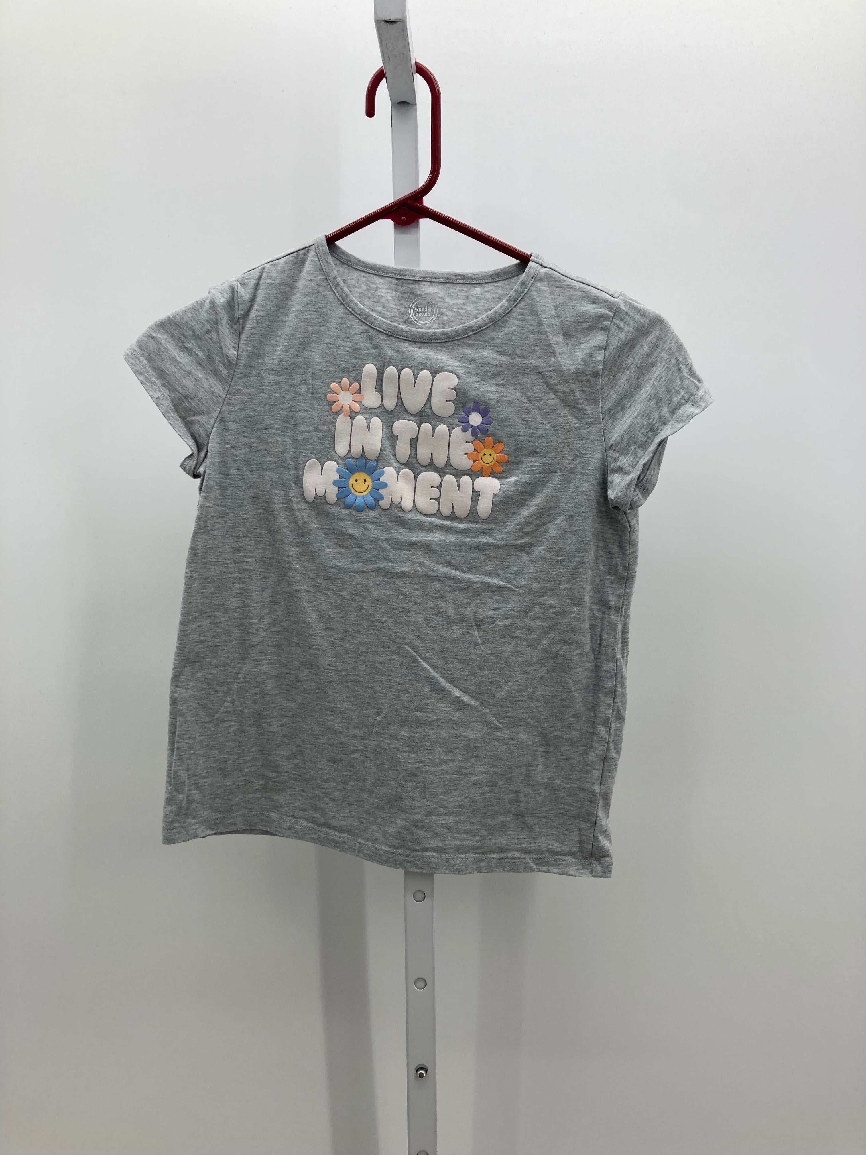Wonder Nation Size 10-12 Girls Short Sleeve Shirt