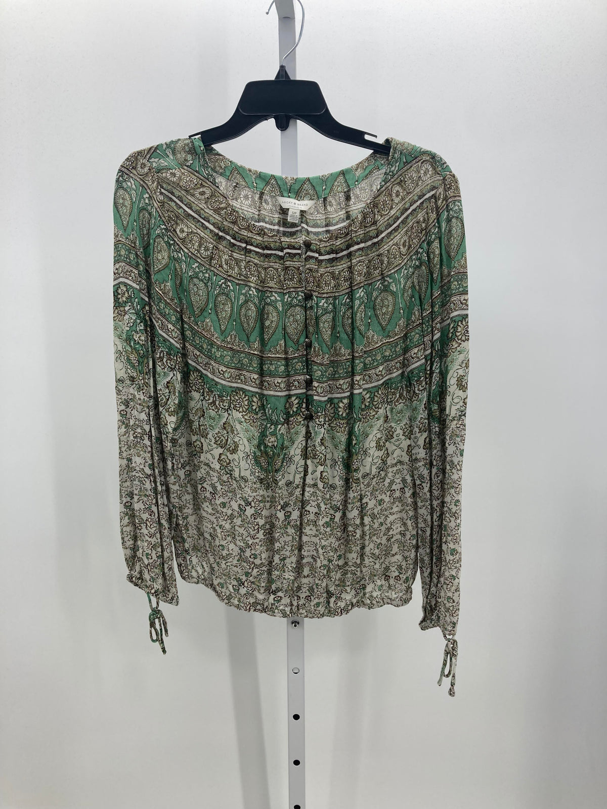 Lucky Brand Size Small Misses Long Sleeve Shirt