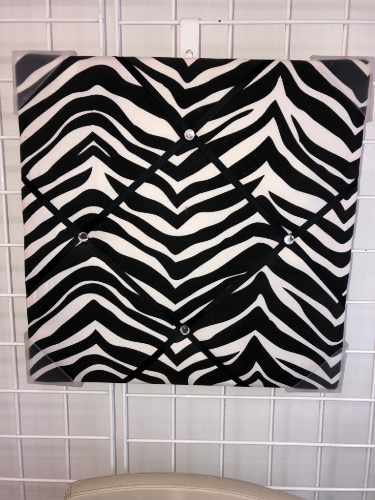ZEBRA FABRIC MEMO BOARD.