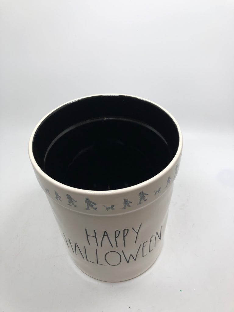 HAPPY HALLOWEEN RAE DUNN UTENSIL CROCK.