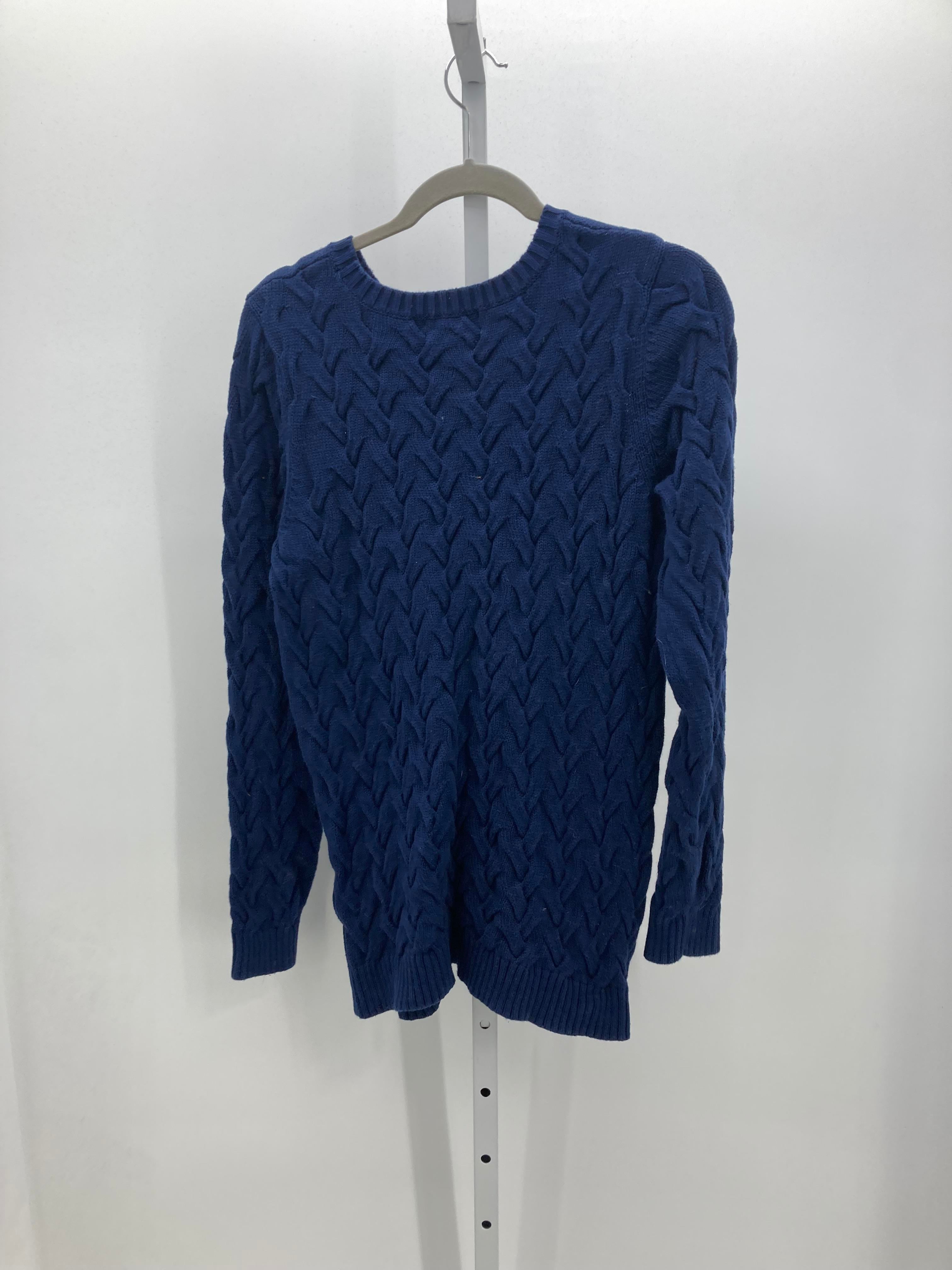 Lands End Size Medium Misses Long Slv Sweater