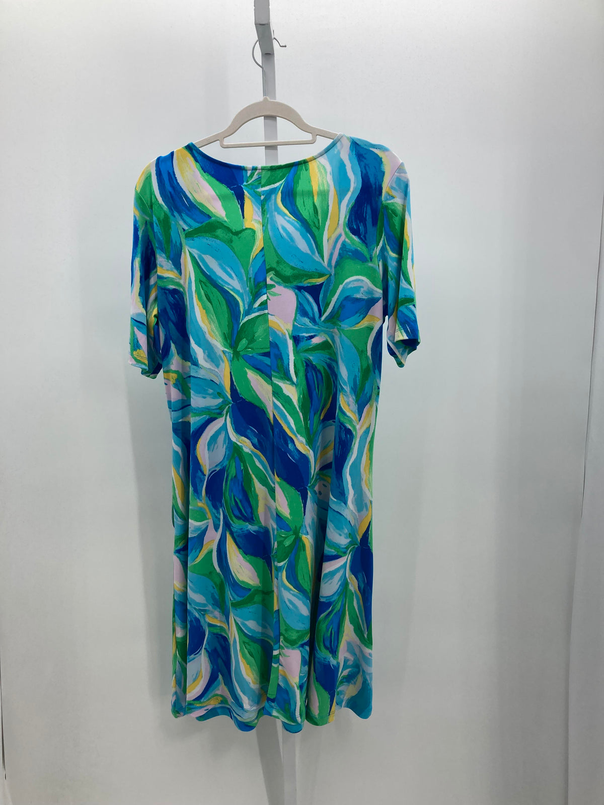 Susan Graver Size Large Misses Short Sleeve Dress