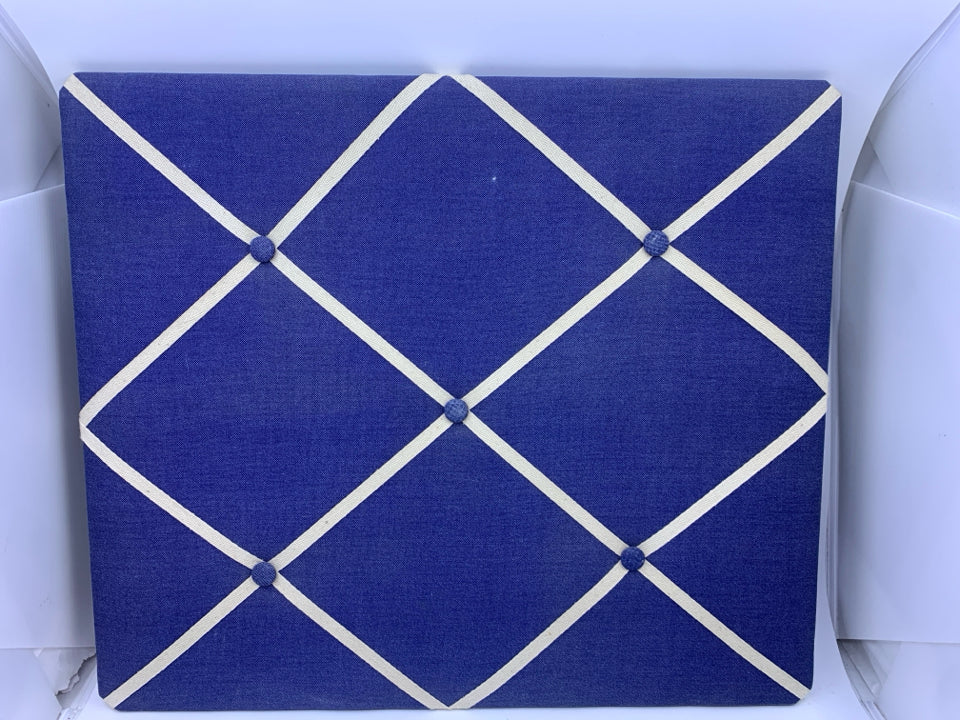 BLUE DENIM BULLETIN BOARD WALL ORGANIZER.