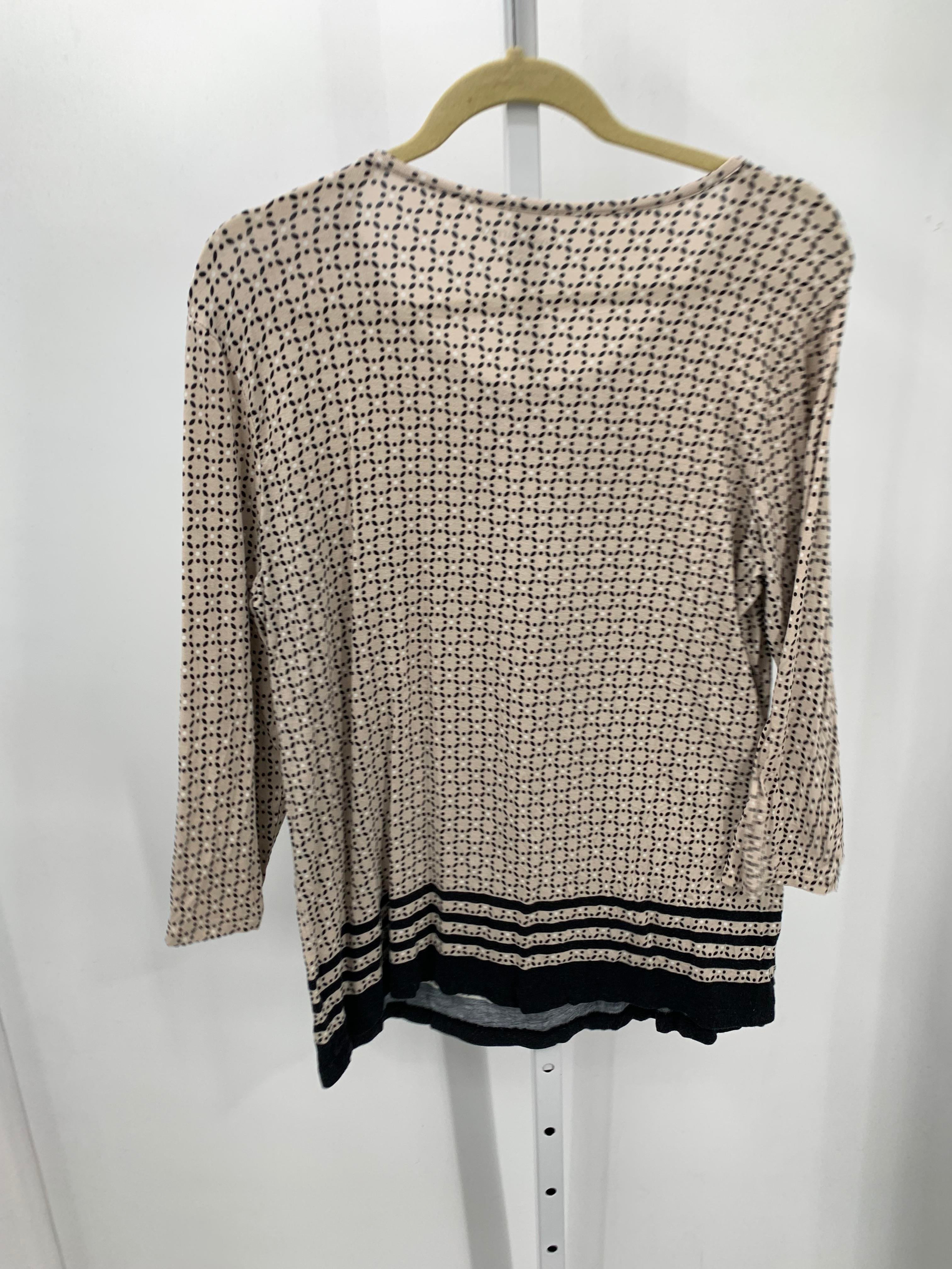 Croft & Barrow Size Extra Large Misses 3/4 Sleeve Shirt