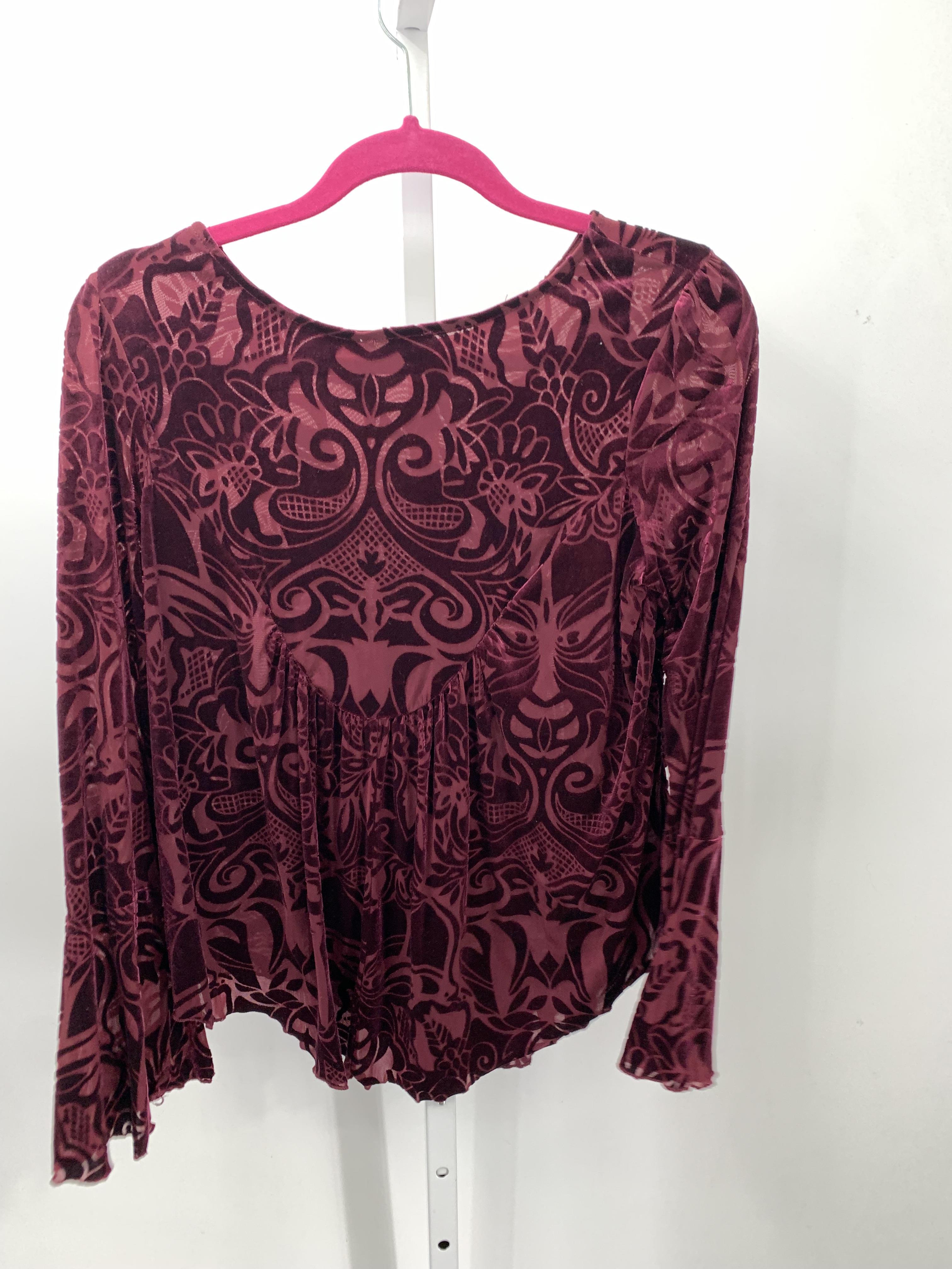 Ultra Pink Size Small Juniors Long Sleeve Shirt