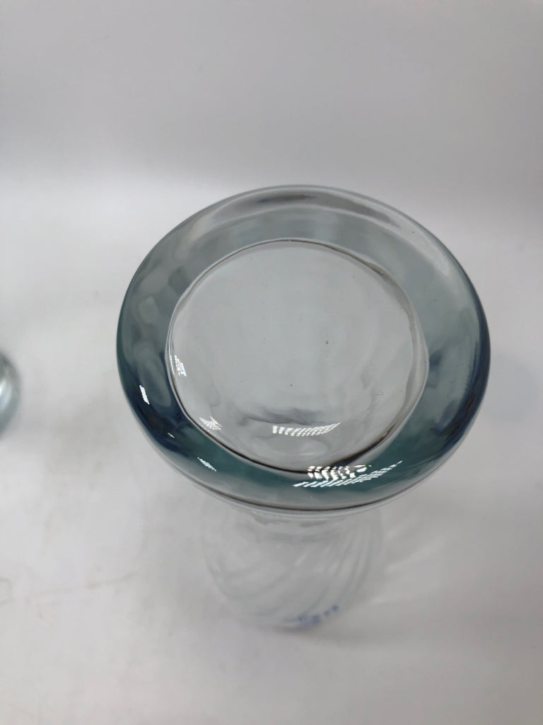 5 WEIHENSTEPHAN GLASS BEER GLASSES.