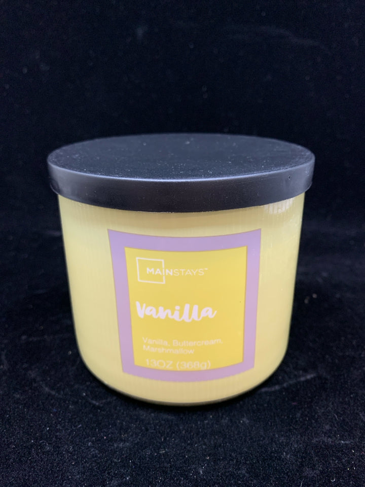 3 WICK VANILLA CANDLE.