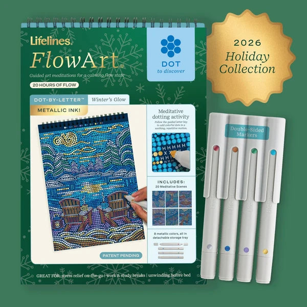 New FlowArt® - Dot-By-Letter, Winter's Glow - Metallic Ink