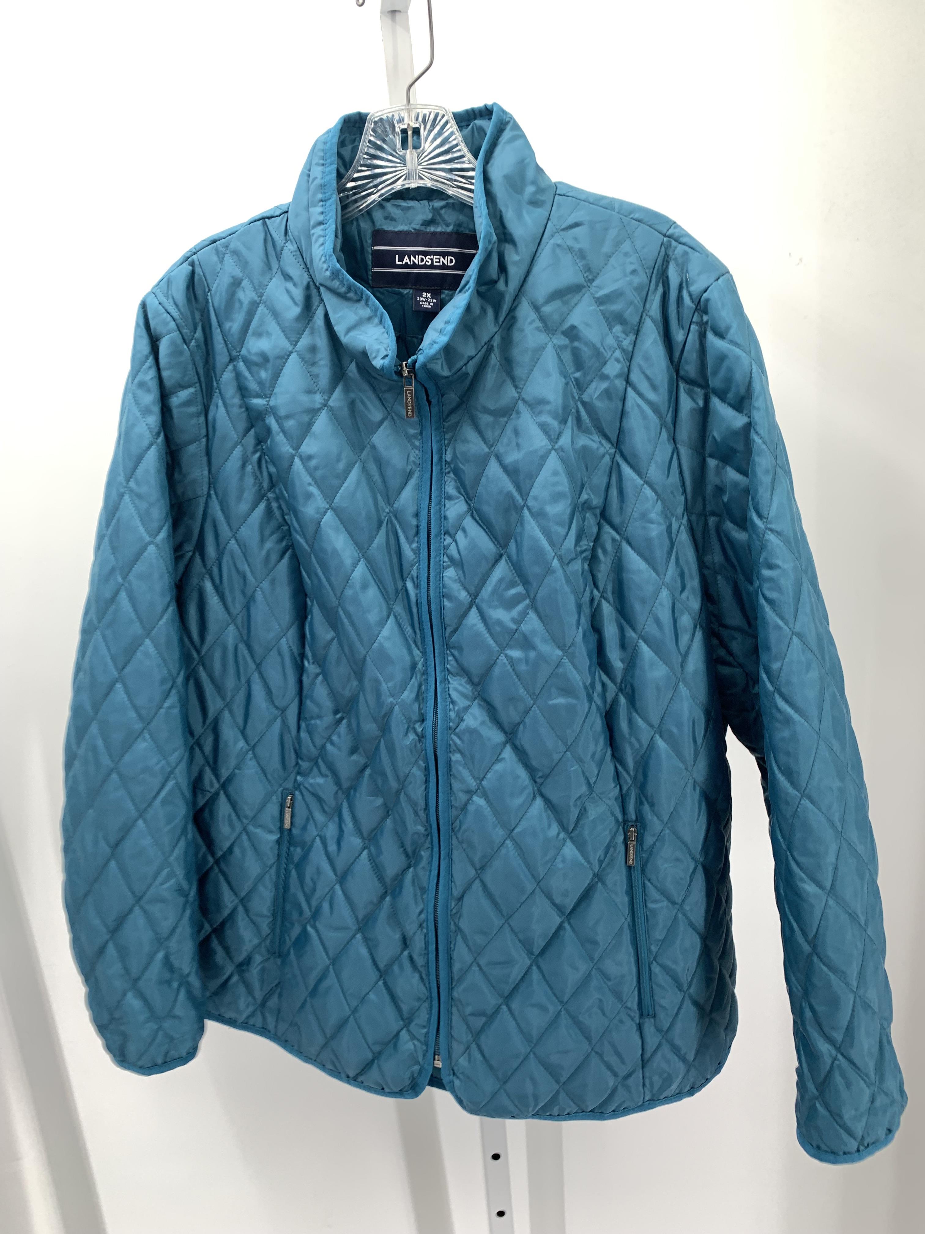 Lands End Size 2X Womens Lightweight Jacket