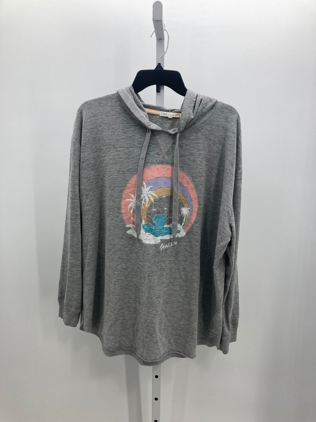 C & C California Size Extra Large Misses Long Sleeve Shirt