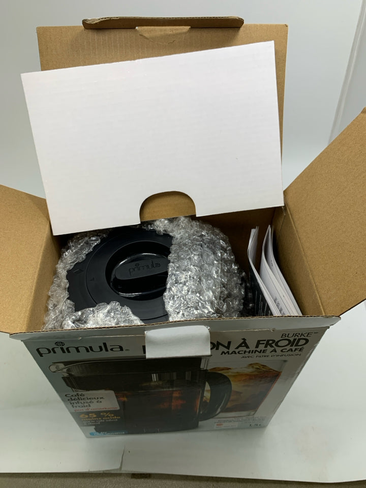NIB PRIMULA COLD BREW COFFEE MAKER.