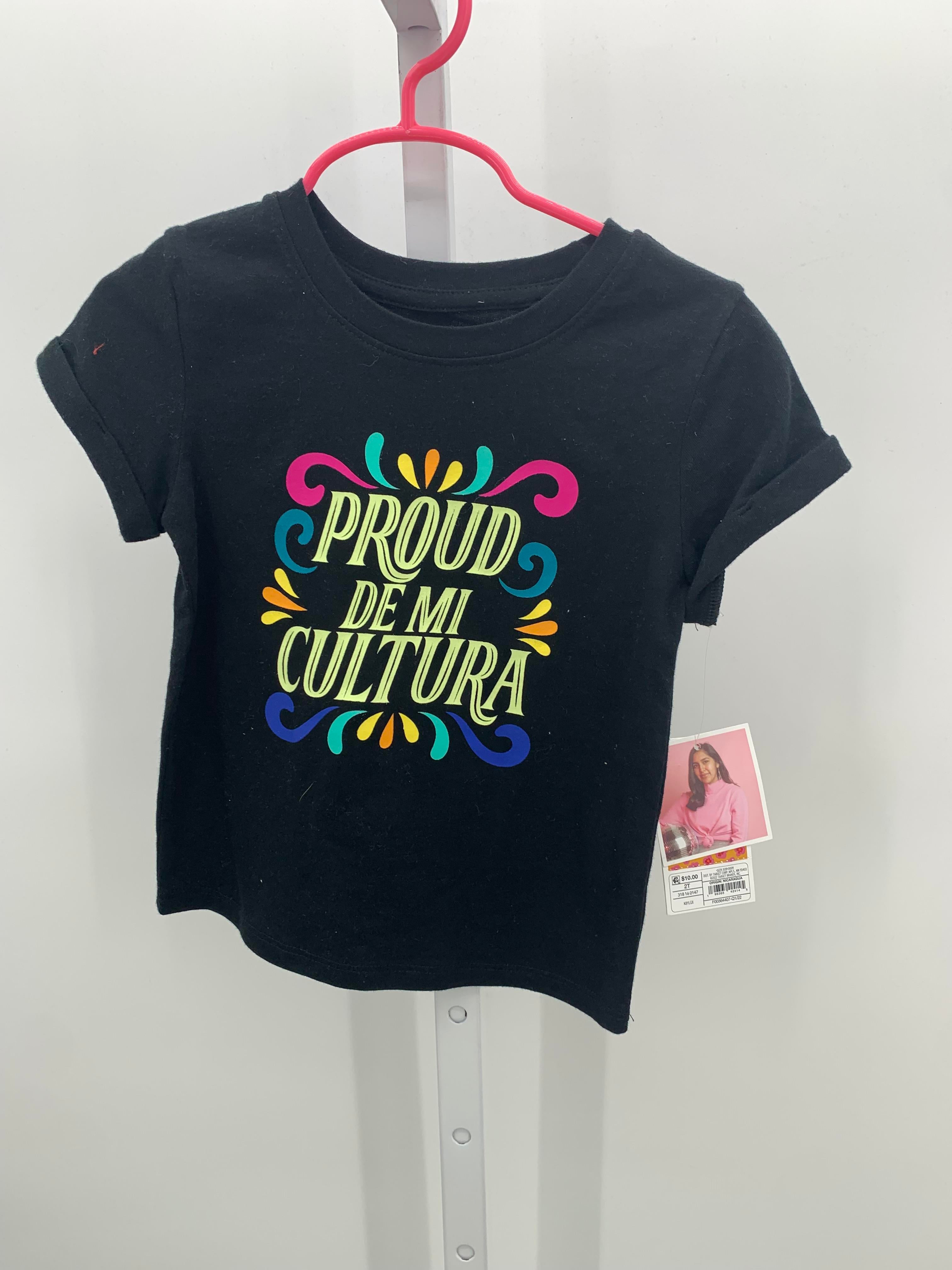 Size 2T Girls Short Sleeve Shirt