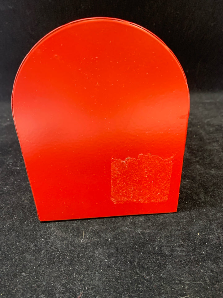 RED METAL "LETTERS TO SANTA" MAILBOX.
