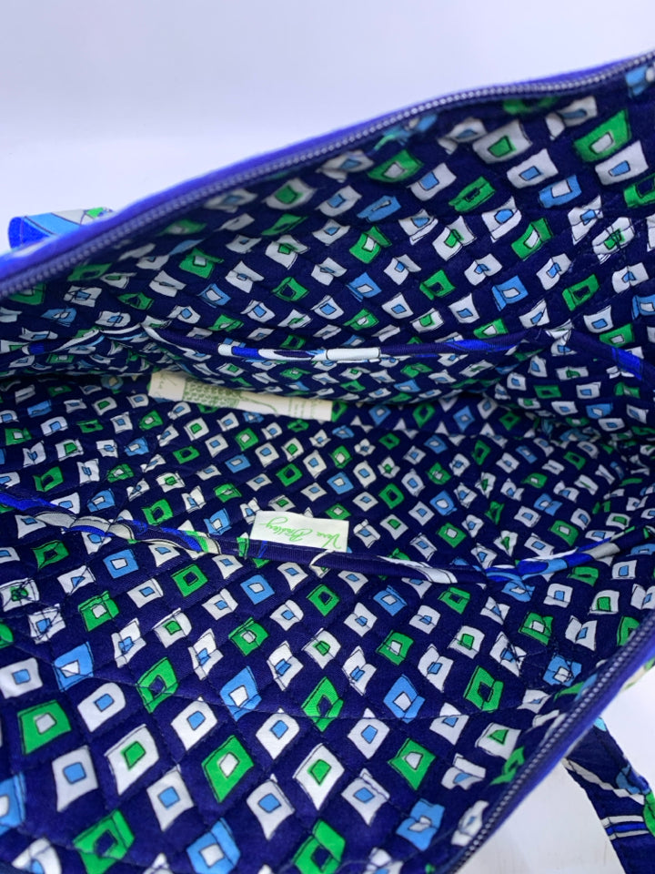 Vera Bradley Villager Bag in Mediterranean Blue- New With Tags