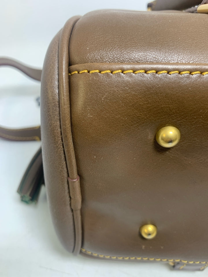 Dooney & Bourke Leather Elephant Florentine Satchel Bag